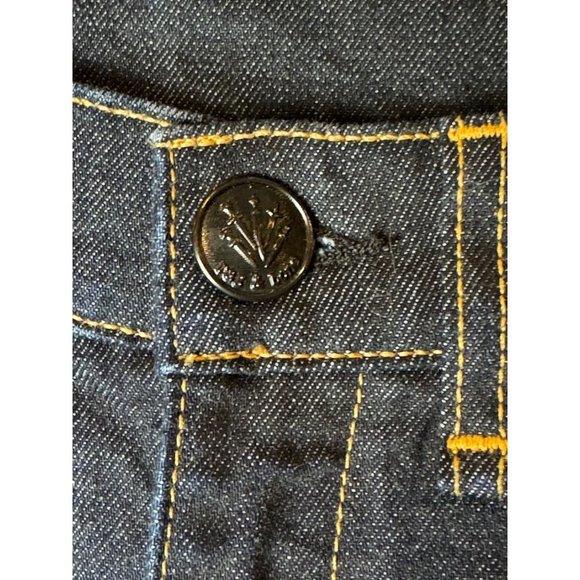 Rag & Bone Indigo Dark Wash Snap Pocket High Rise Straight Leg Ellie Jeans 6 - Picture 5 of 9